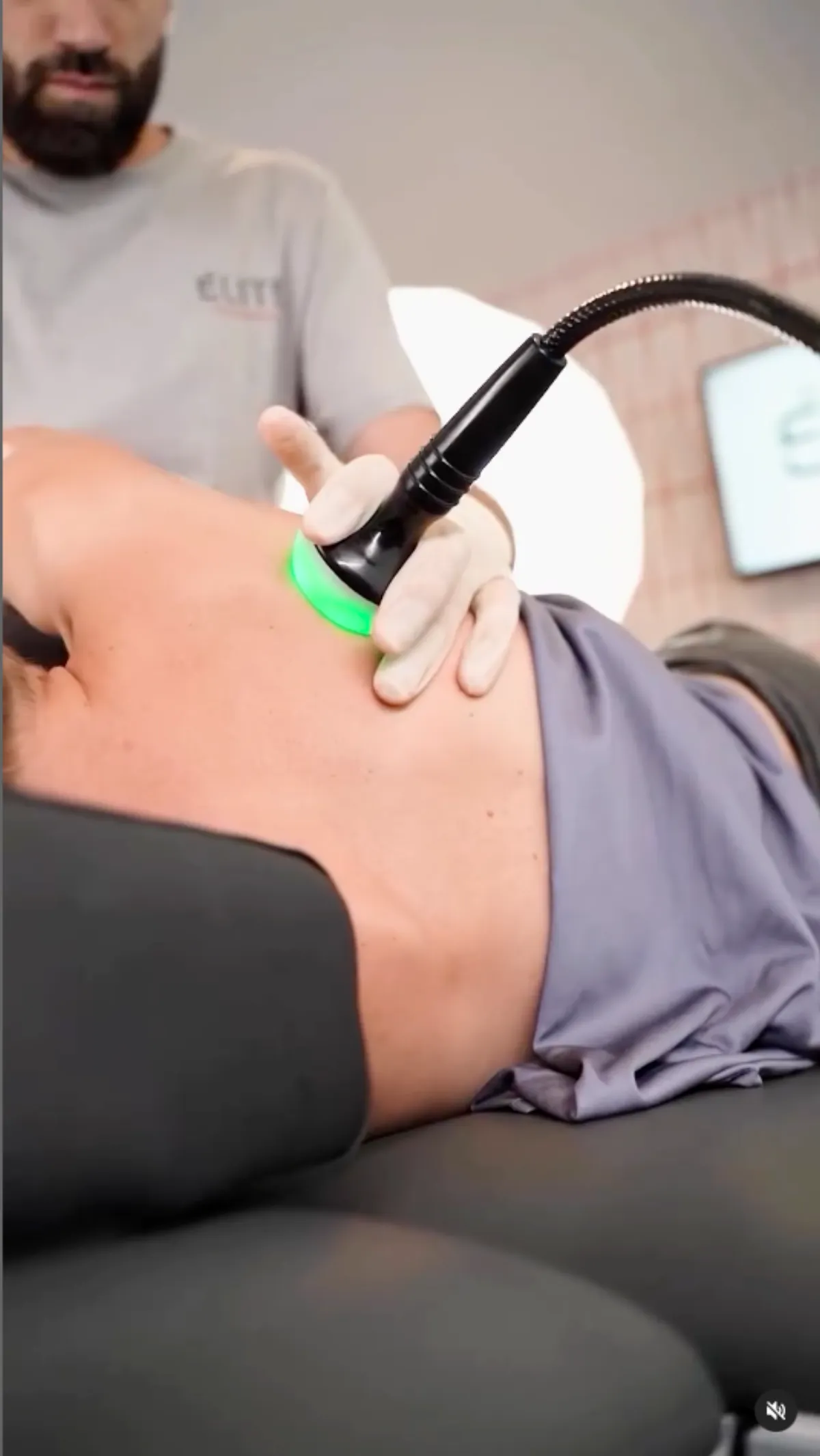 Tratamiento de diatermia ABD Modular en Élite Fisioterapia Zaragoza